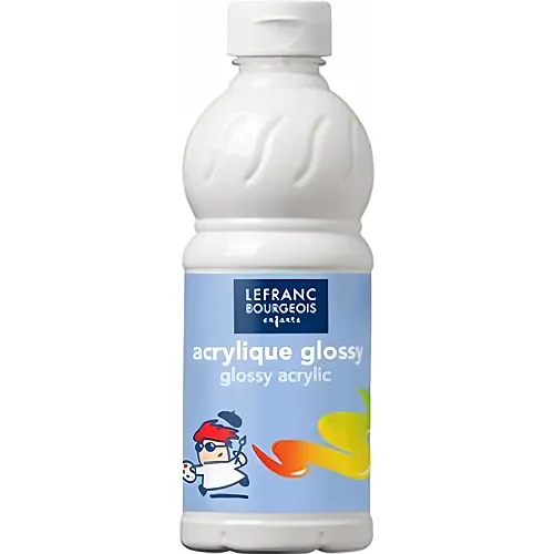 Lefranc Bourgeois Lfb Glossy Acrylfarbe 500ml Flasche - Weiss