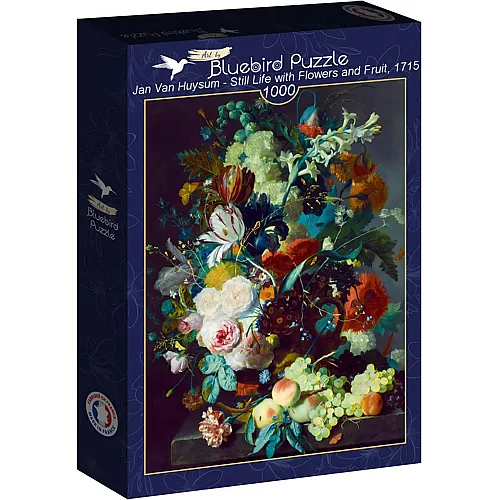 Bluebird Puzzle Jan Van Huysum Still Life with Flowers and Fruit, 1715 - 1000 Teile