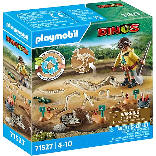 PLAYMOBIL Dinos Ausgrabungssttte mit Dino-Skelett (71527)