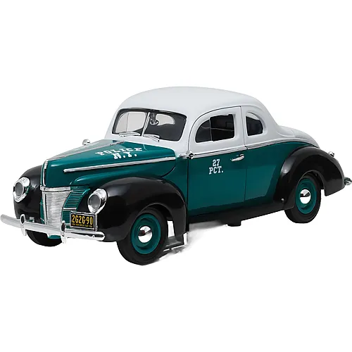 Greenlight 1:18 1940 Ford Deluxe Coupe NYPD