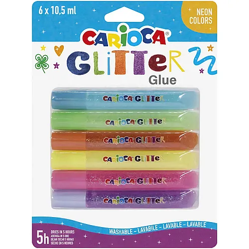Carioca Glitzerstifte Fluo Colors