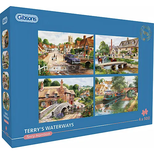 Gibsons Puzzle Terry Harrison Terrys Wasserwege - 500 Teile