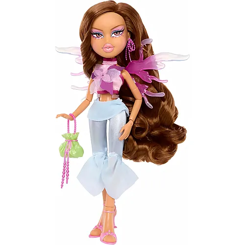 MGA Bratz Fashion Pixiez Yasmin � Fantasy-Sammelpuppe mit Echter Mode und Accessoires, Fl�gel Verwandeln Sich in einen Ring
