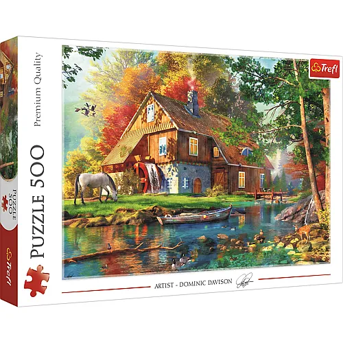 Trefl Puzzle Ferienhaus am Fluss - 500 Teile