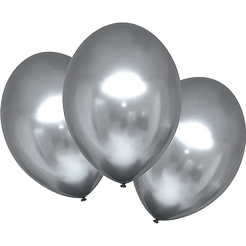 Amscan Ballons Satin Luxe Platinum (6Teile)
