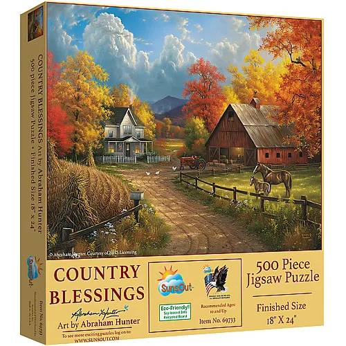 SunsOut Puzzle Abraham Hunter Country Blessings - 500 Teile