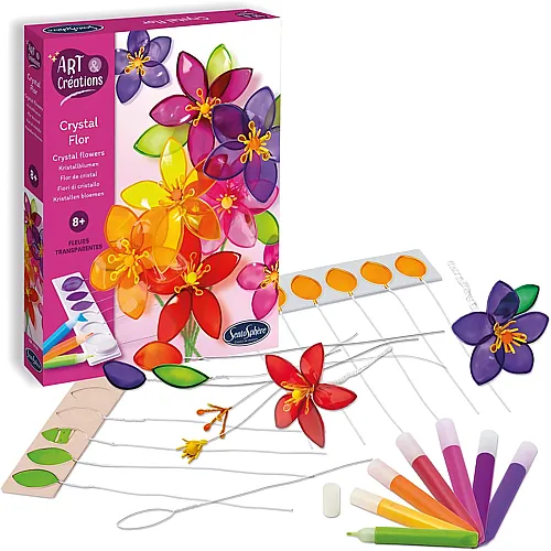 Bastelset Kristallblumen