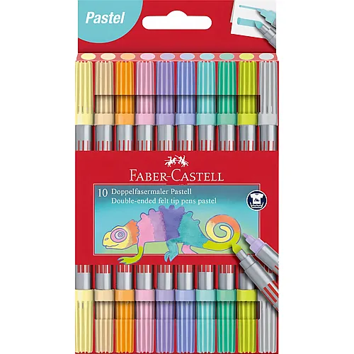Faber-Castell Doppelfasermaler Pastell (10Teile)