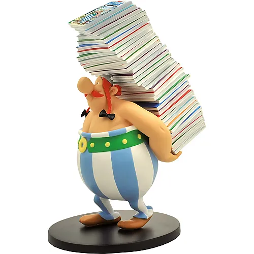 Plastoy Asterix Obelix tr�gt B�cherstapel (25cm)