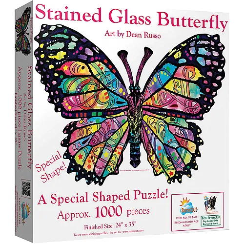 Stained Glass Butterfly 1000Teile
