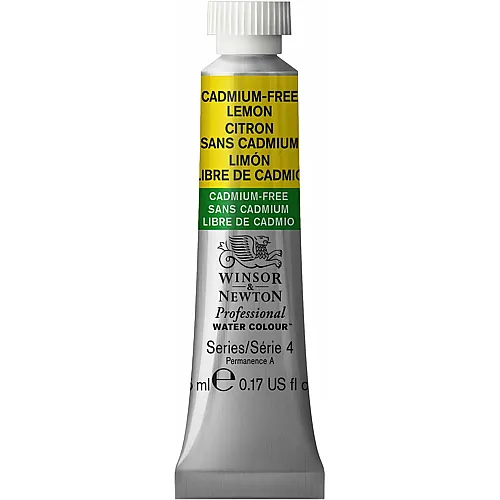 Winsor & Newton Professional Water Colour Aquarellfarbe Kadmiumfrei Zitrone - 5 ml