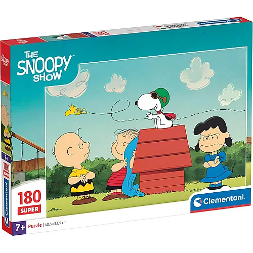 Clementoni Puzzle Peanuts Snoopy, 180 Teile. (180Teile)