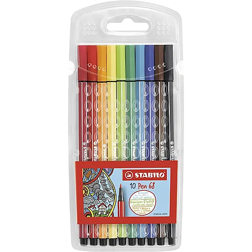 Stabilo Fasermaler Pen 68 - 10 Teile