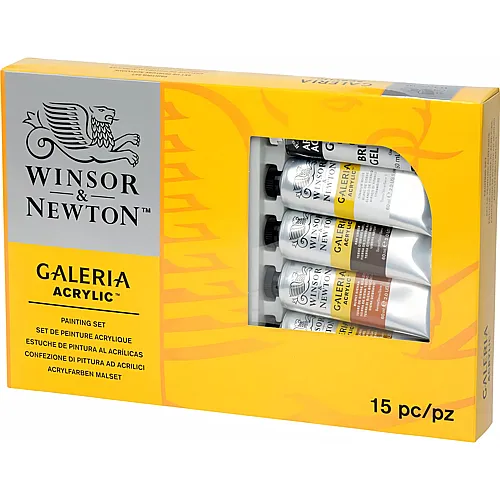 Winsor & Newton W&n Galeria Acrylfarbe Studio Set 9 X 60 ML Tube