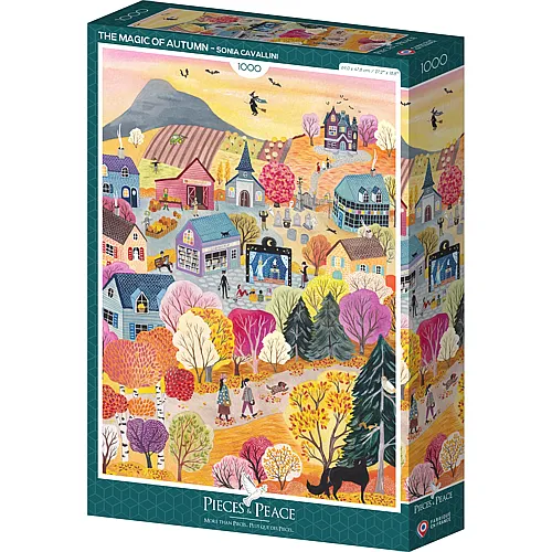 Pieces & Peace Puzzle Sonia Cavallini Die Magie des Herbstes (1000Teile)
