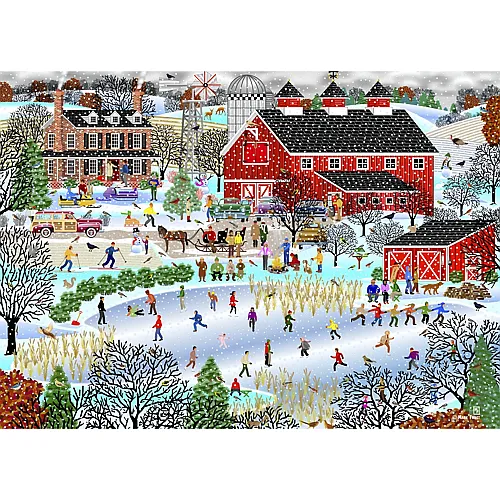 Alipson Puzzle Duck Pond in Winter - 500 Teile