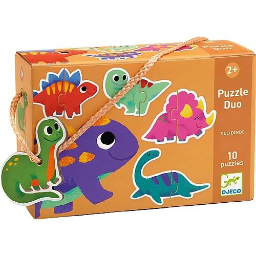 Djeco Puzzle Duo Dinosaurier (20Teile)