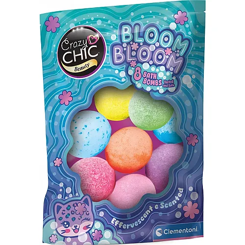 Clementoni BloomBloom Badebomben Crazy Chic, 8 Stk.