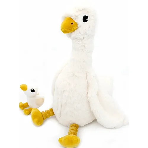 Jebongou die G�nse-Mama mit Baby - 36 cm