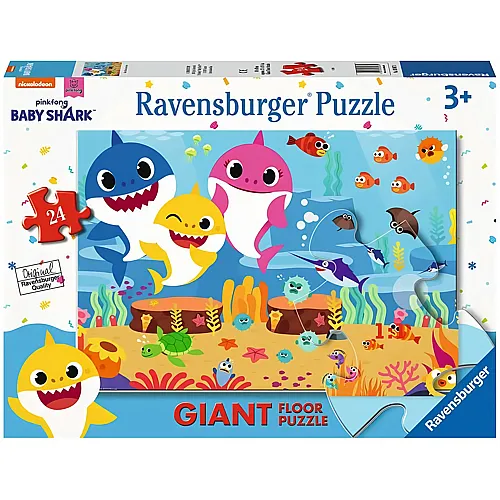 Ravensburger Puzzle Giant Floor Baby Shark - 24 Teile