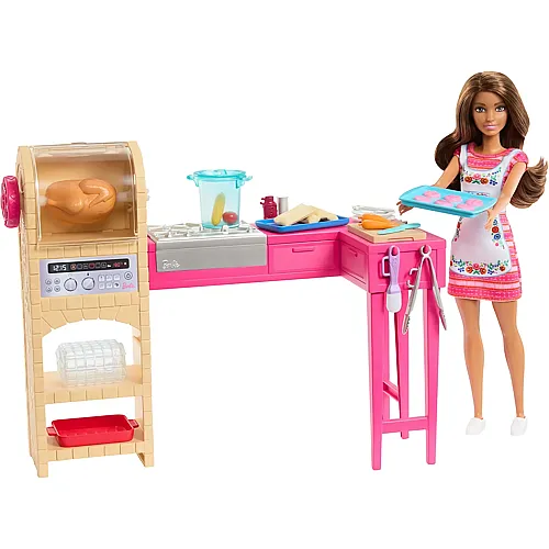 Barbie Teresa-Modepuppe mit K�chenspielset