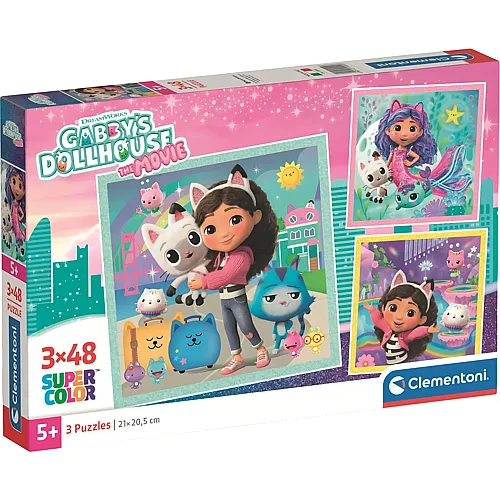Clementoni 3 Puzzles - Gabby's Dollhouse