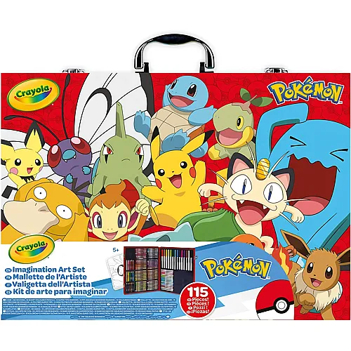 K�nstlerkoffer Kreativ-Set Pok�mon 115Teile