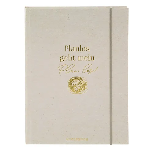 Goldbuch Notizbuch Planlos geht mein...