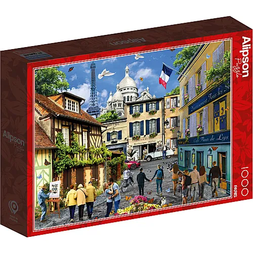 Alipson Puzzle Strasse in Paris - 1000 Teile
