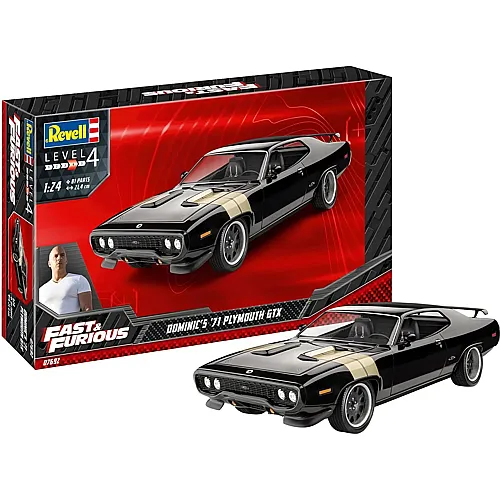 Revell Level 4 Fast & Furious Dominics 1971 Plymouth GTX