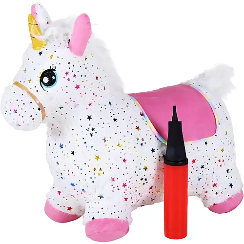 Knorrtoys H�pftier Einhorn bunt inkl. Luftpumpe