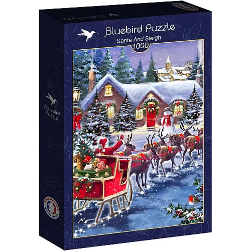 Bluebird Puzzle Santa And Sleigh (1000Teile)