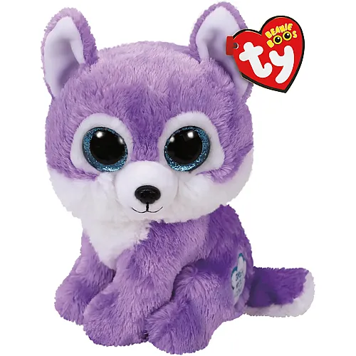 Ty Beanie Boos Iris die lila Lupette mit gro�en und glitzernden blauen Augen - 15 cm