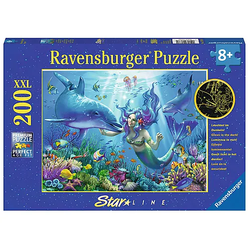 Ravensburger Puzzle Star Line Leuchtendes Unterwasserparadies (200XXL)