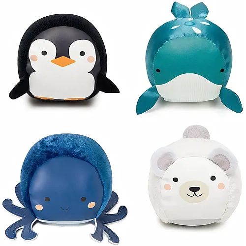 Little Big Friends Dooballs - Set OF 4 Plush Balls - Ozean