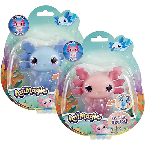 Goliath Animagic Axolotl ass. 2-fach ass., leuchtet im Wasser,