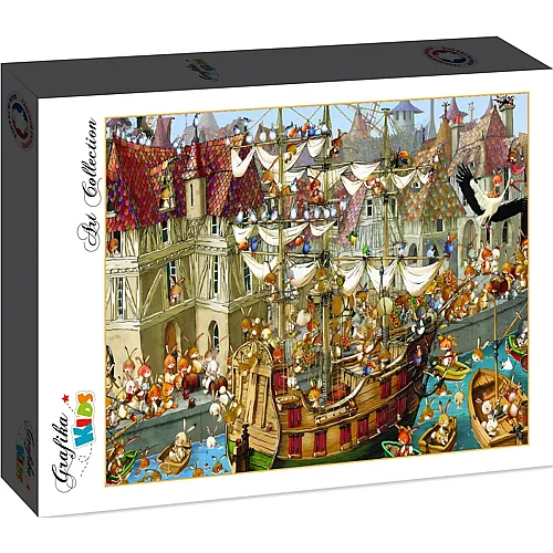 Grafika Puzzle Art Collection Fran�ois Ruyer Grafika Kids Rabbits! - 24 Teile