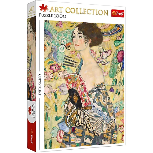 Trefl Puzzle Art Collection Gustav Klimt, Dame mit F�cher - 1000 Teile