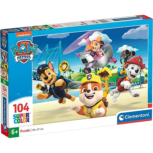 Clementoni Puzzle Supercolor Paw Patrol - 104 Teile