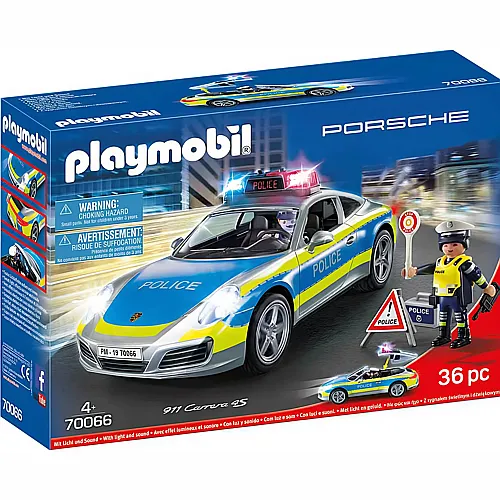 PLAYMOBIL City Action Porsche 911 Carrera 4S Police (70066)