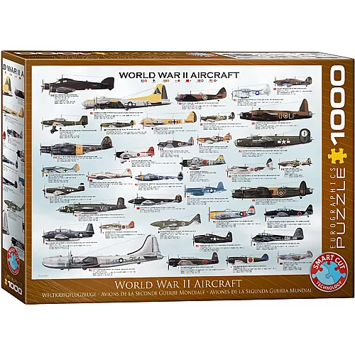 Flugzeuge aus dem 2. Weltkrieg 1000Teile