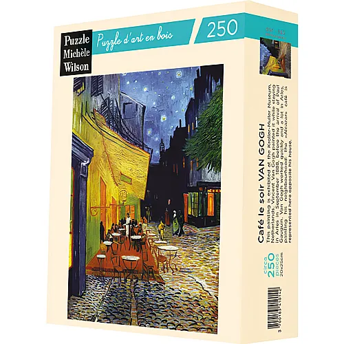 Puzzle Michèle Wilson Café Terrace at Night - 250 Teile