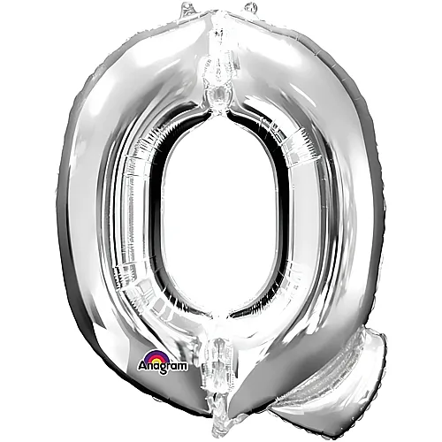 Amscan Buchstaben Silber Folienballon Buchstabe Q Silber (93cm)