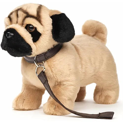 Unitoys Pl�sch Mops an Leine 23 cm