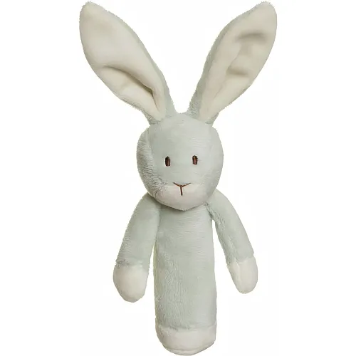Rassel Hase Gr�nlich - 15 cm