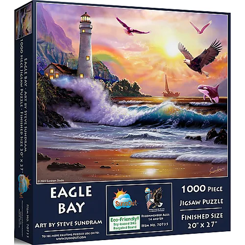 SunsOut Puzzle Steve Sundram Eagle Bucht - 1000 Teile