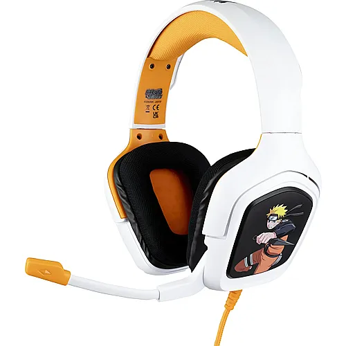 Gaming Headset Naruto Weiss/Orange