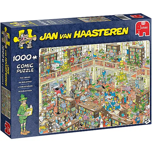 Jumbo Puzzle Jan van Haasteren Die Bibliothek (1000Teile)