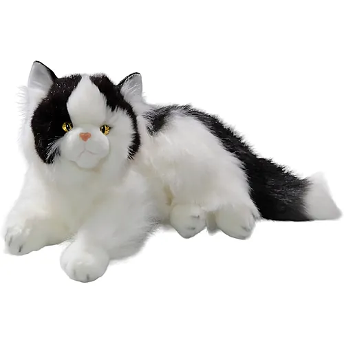 Carl Dick Perserkatze Weiss-Schwarz - 30 cm