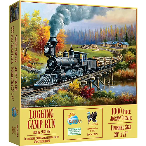 SunsOut Puzzle Sung Kim Logging Camp Run - 500 Teile